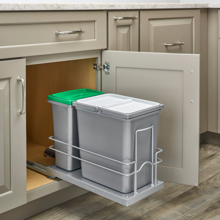 RevAShelf Undermount Pull Out Trash Can Recycle Bin w/SoftClose & Reviews Wayfair Canada